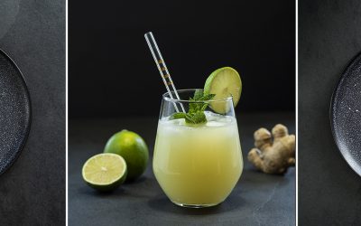 Wasser mit Himalaya Salz und Limettensaft am Morgen